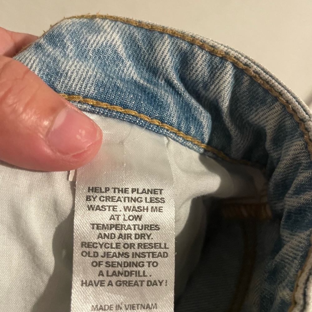 PacSun Stretch 90's boyfriend jeans light blue wash size 27 - Picture 6 of 7